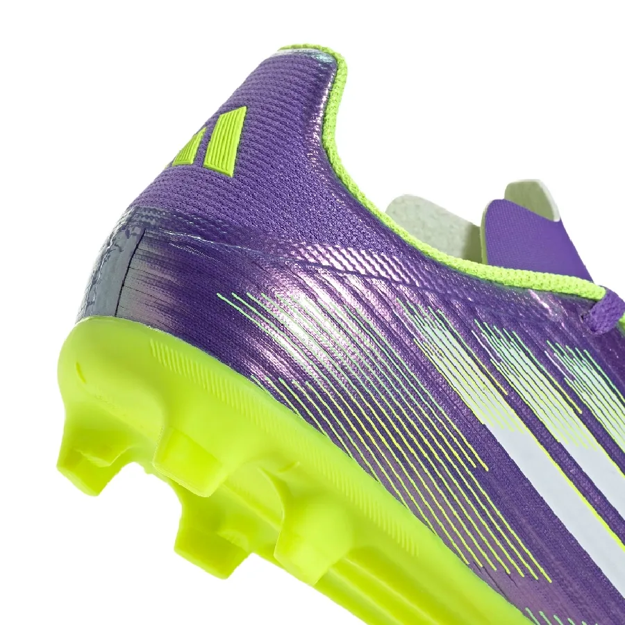Imagen 6 de 7 de Botines adidas F50 League Fg Niño-PURPURA/VERDE FLUOR