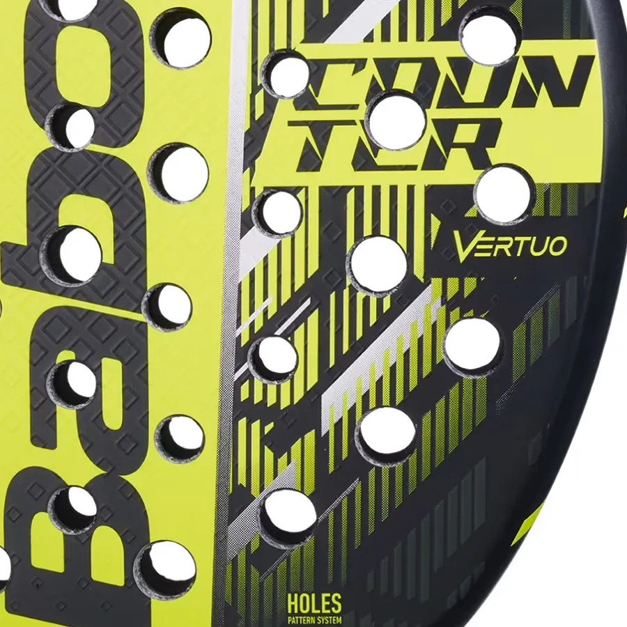 Imagen 4 de 5 de Paleta Babolat Counter Vertuo 2.5-NEGRO/VERDE FLUOR