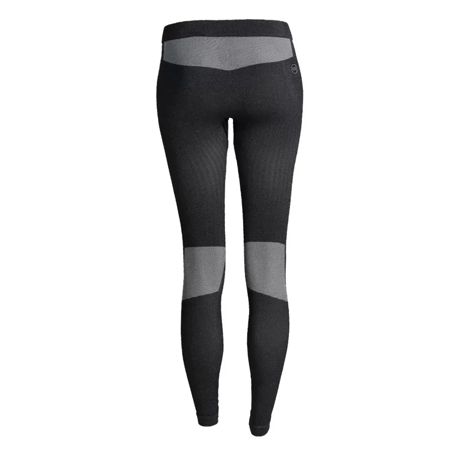 Imagen 2 de 3 de Calza Salomon Primo Warm Seamless-NEGRO/BLANCO/GRIS