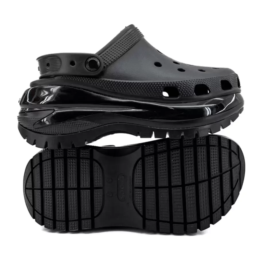 Imagen 4 de 8 de Ojotas Crocs Mega Crush Clog-NEGRO