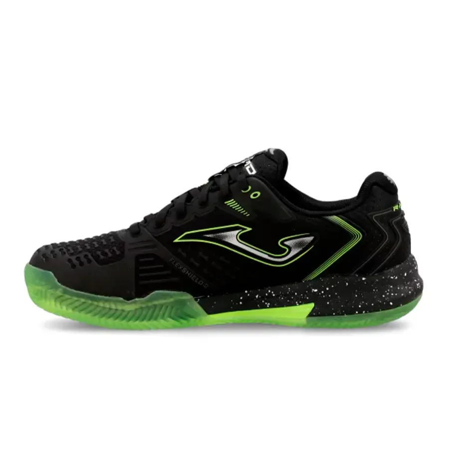 Imagen 1 de 6 de Zapatillas Joma Tenis Rapid-NEGRO/VERDE FLUOR