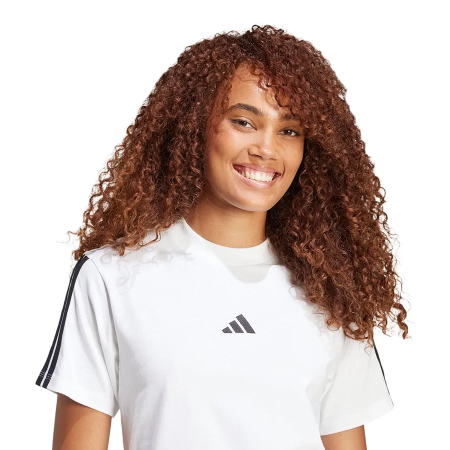 Imagen 2 de 4 de Remera adidas Essentials 3 Stripes-BLANCO