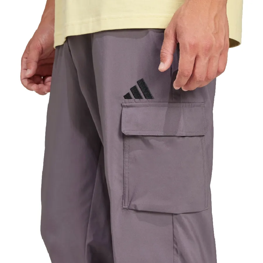 Imagen 3 de 5 de Pantalón adidas Essentials Small Logo Cargo-GRIS