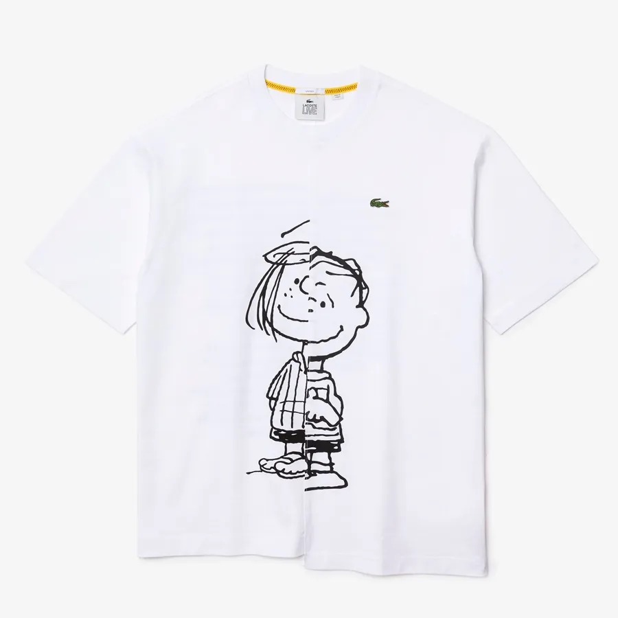 Imagen 4 de 5 de Remera Lacoste Colección Peanuts-BLANCO/NEGRO