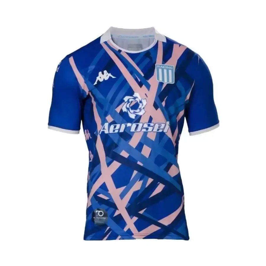Imagen 0 de 2 de Camiseta Kappa Racing Club Goalkeeper 2-AZUL/ROSA/BLANCO