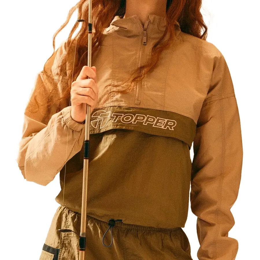 Imagen 1 de 2 de Buzo Topper BUZO 1/2 ZIP WMN URB-BEIGE