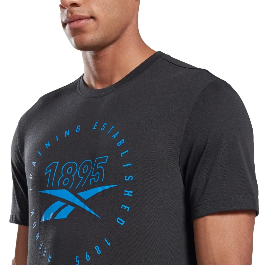 Imagen 2 de 5 de Remera Reebok Gs Training Speedwick-NEGRO