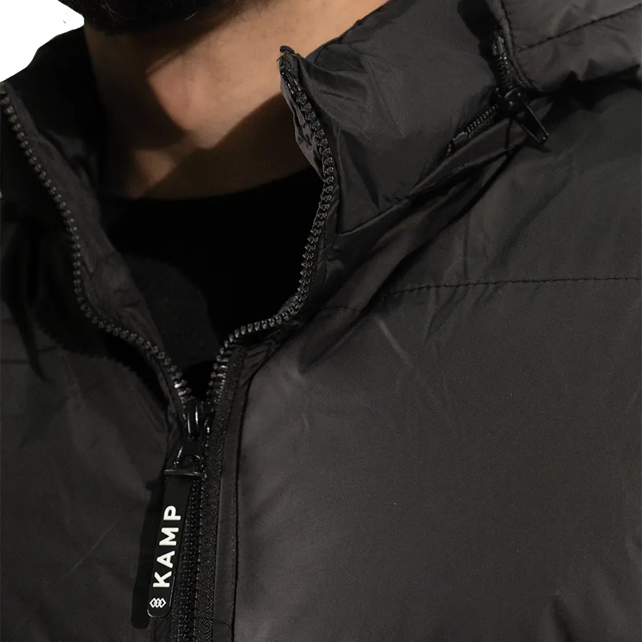 Imagen 3 de 5 de Campera Kamp Nylon Jacket 25-NEGRO