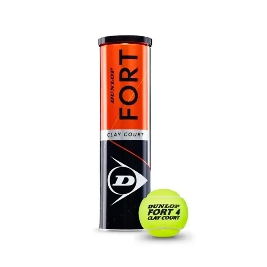 Imagen 0 de 2 de Pelota Dunlop Ten Fort Clay x4-AMARILLO