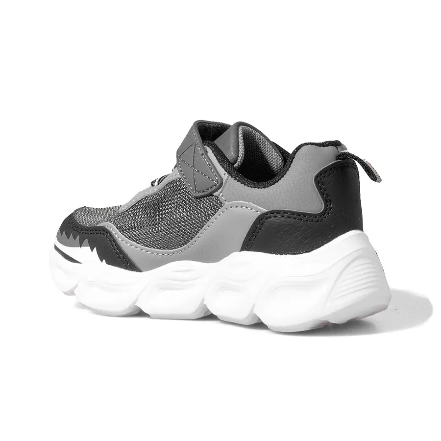 Imagen 3 de 5 de Zapatillas Footy Fire Dragon-GRIS/NEGRO/ROJO