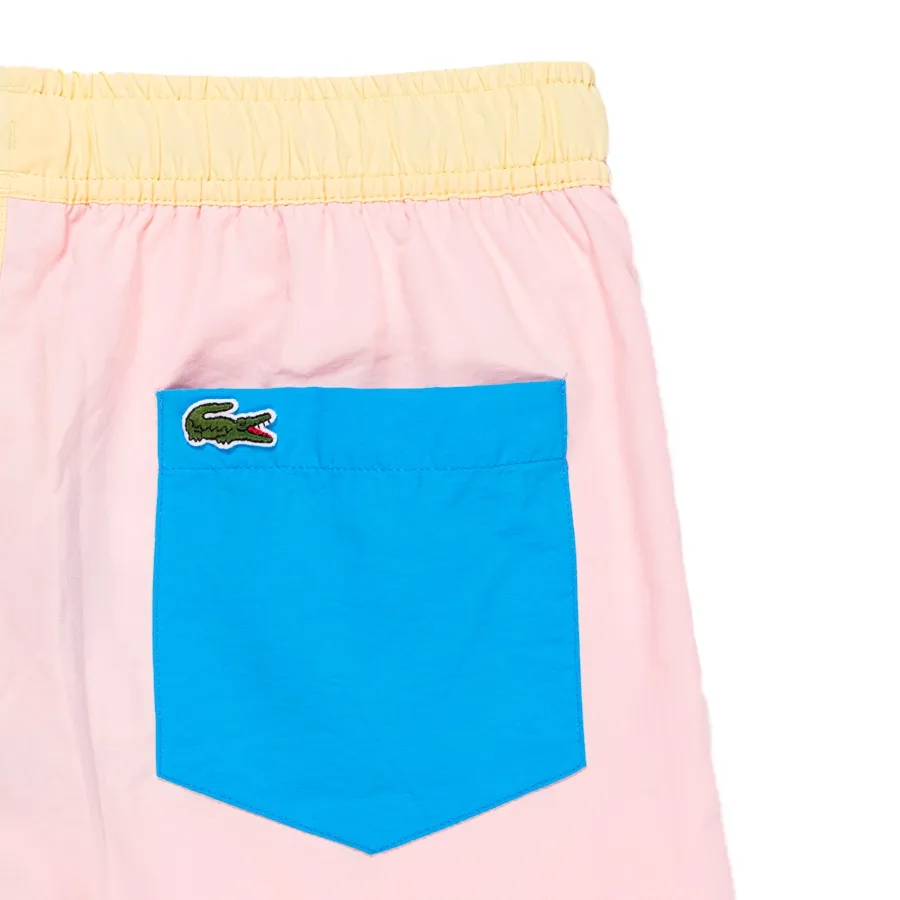 Imagen 1 de 2 de Short De Baño Lacoste Bain-ROSA/AMARILLO