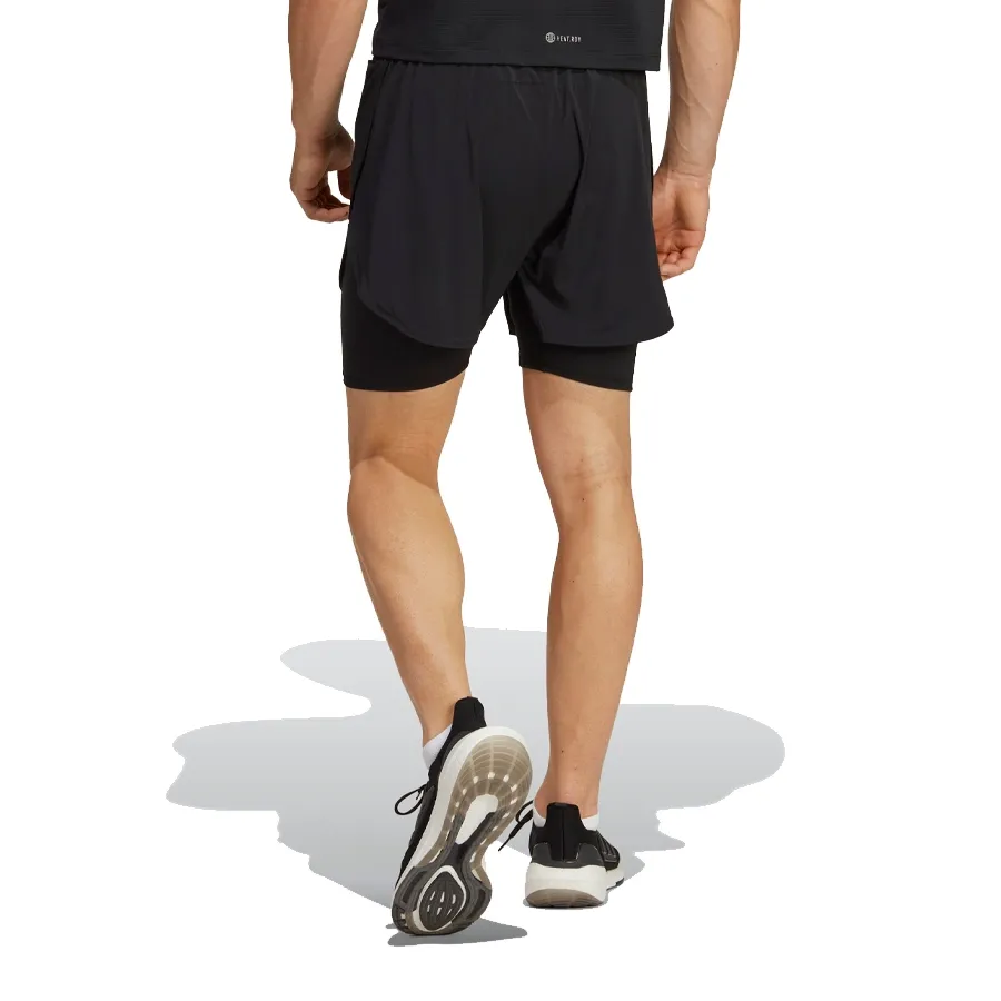 Imagen 2 de 4 de Shorts adidas Hiit Hr 2 en 1-NEGRO/AZUL