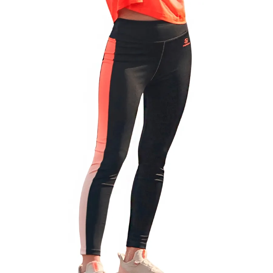 Imagen 2 de 4 de Calza Topper Cuts II-NEGRO/NARANJA FLUOR