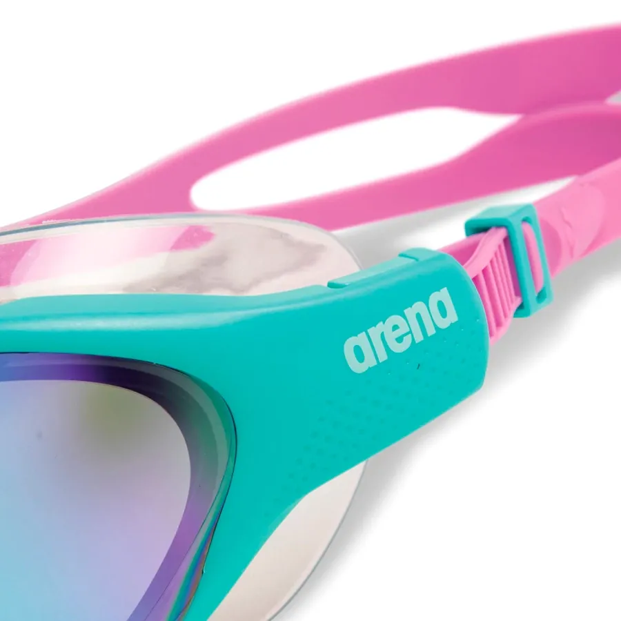 Imagen 3 de 5 de Antiparras Arena The One Mask Mirror Jr 100-TURQUESA/LILA