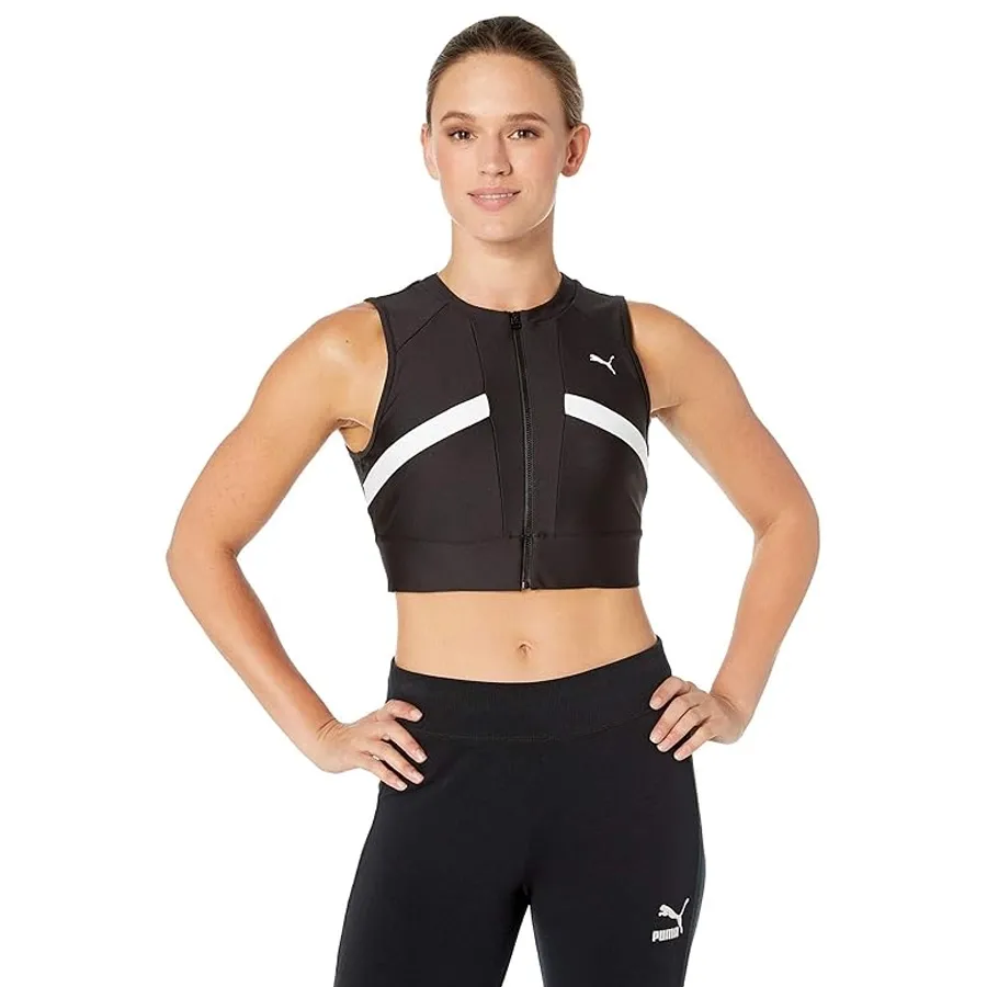 Imagen 0 de 1 de Top Puma Chaze Fz Crop-NEGRO/BLANCO