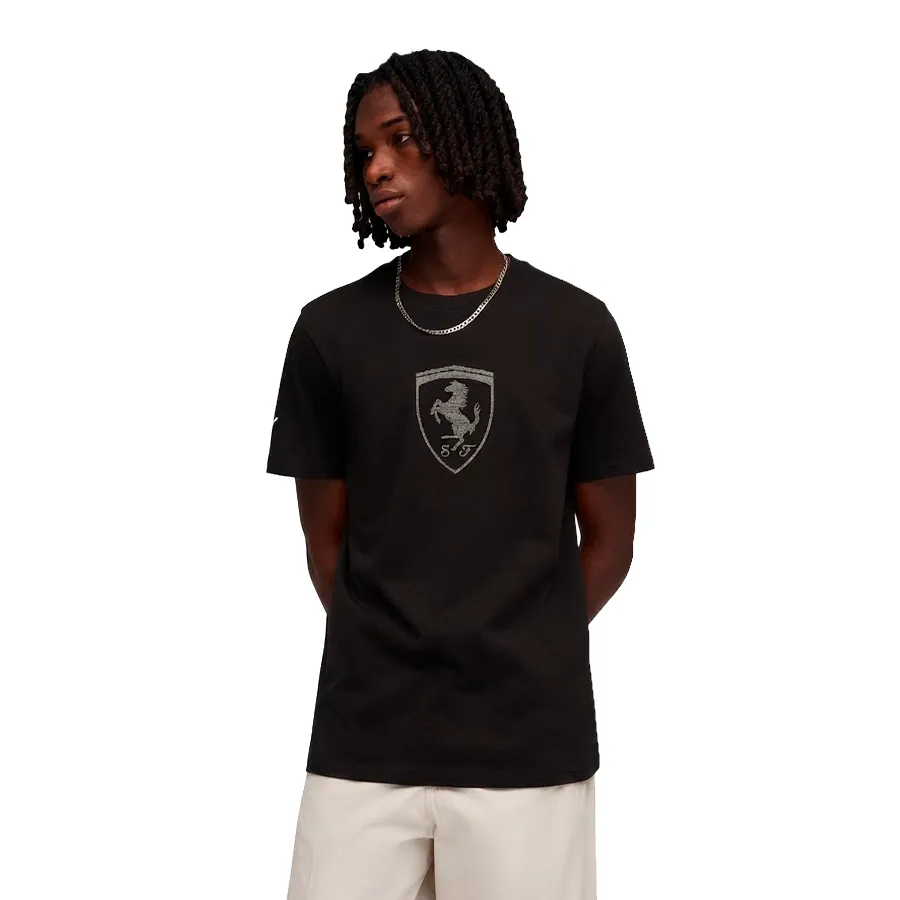 Imagen 0 de 4 de Remera Puma Ferrari Tonal Shield Tee-NEGRO