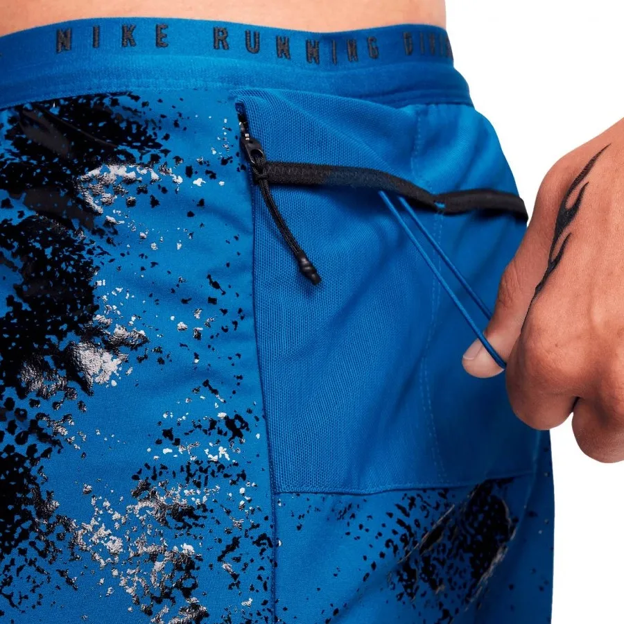 Imagen 4 de 5 de Nike Shorts  División Running-AZUL/NEGRO
