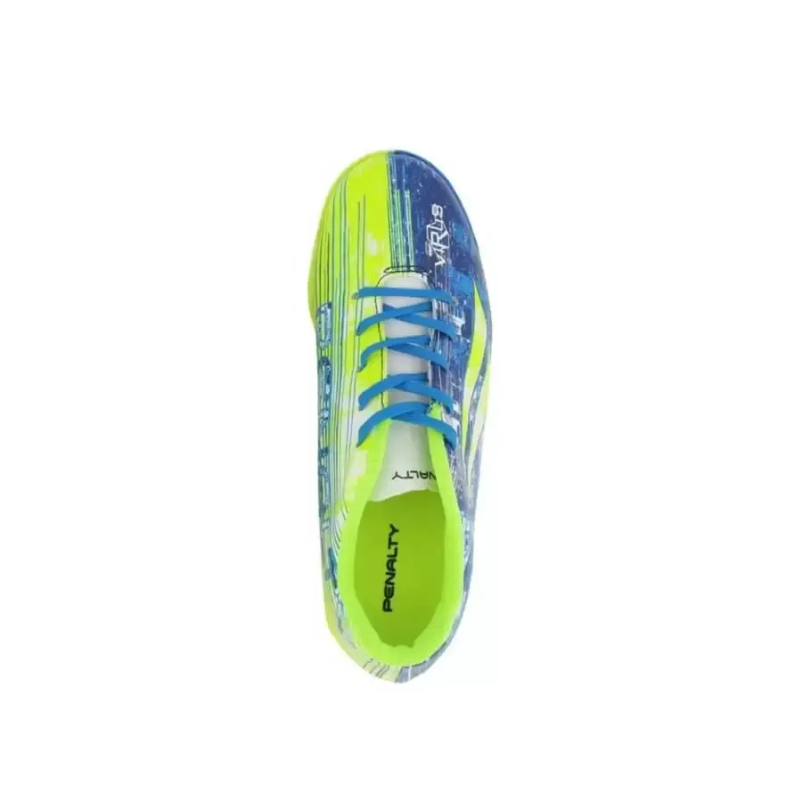 Imagen 2 de 4 de Botines Penalty Virus Xx Scty Kids-AZUL/AMARILLO