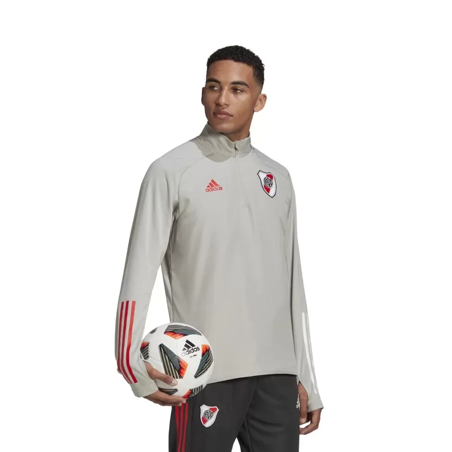 Imagen 3 de 5 de Buzo adidas River Plate Wrm Top-GRIS/ROJO/BLANCO