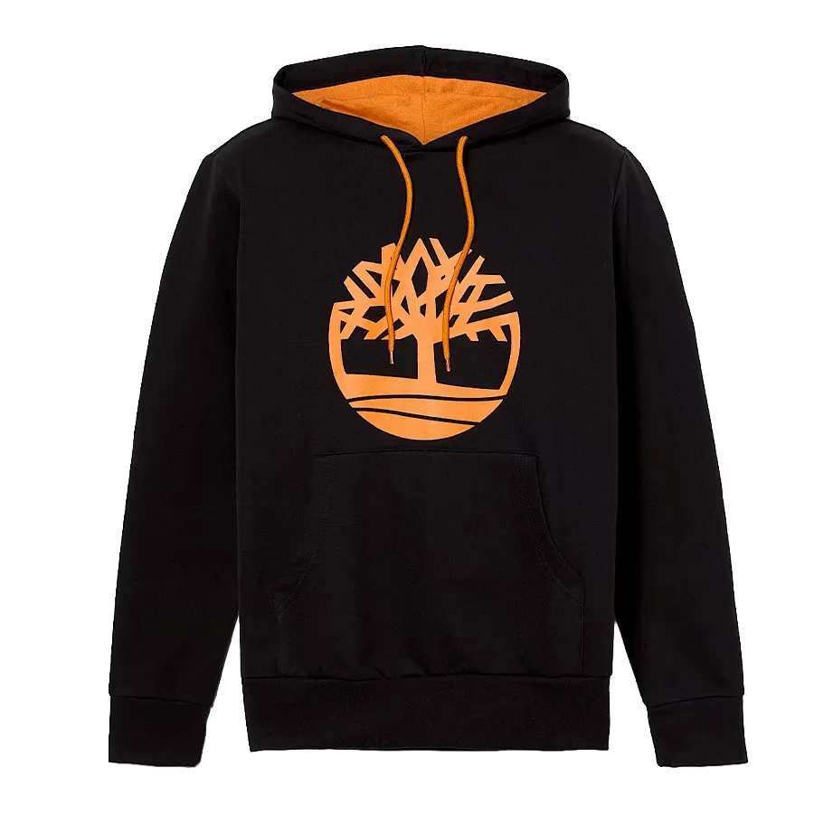 Imagen 2 de 3 de Buzo Timberland Northwood Tree Logo Brushed Back-NEGRO/CAMEL