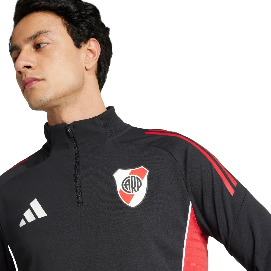 Imagen 3 de 5 de Buzo De Entrenamiento adidas de River Plate Tiro 25 Competition-NEGRO/ROJO