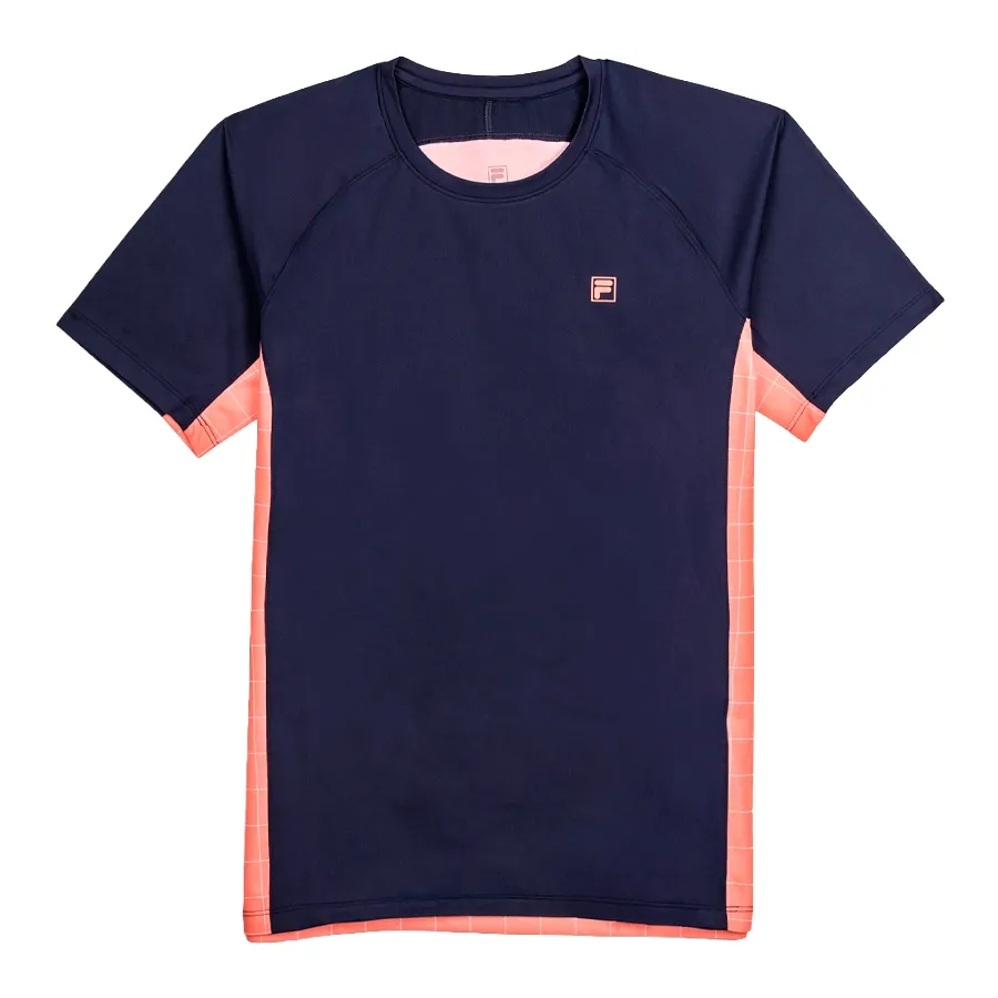 Imagen 1 de 4 de Remera Fila Grid Match-MARINO/DURAZNO