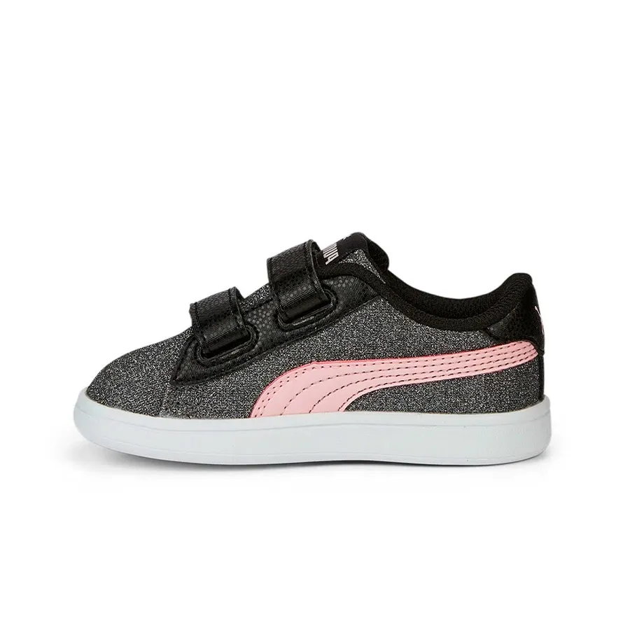 Imagen 1 de 5 de Zapatillas Puma Smash V2 Glitz Glam V Ps-GRIS/ROSA