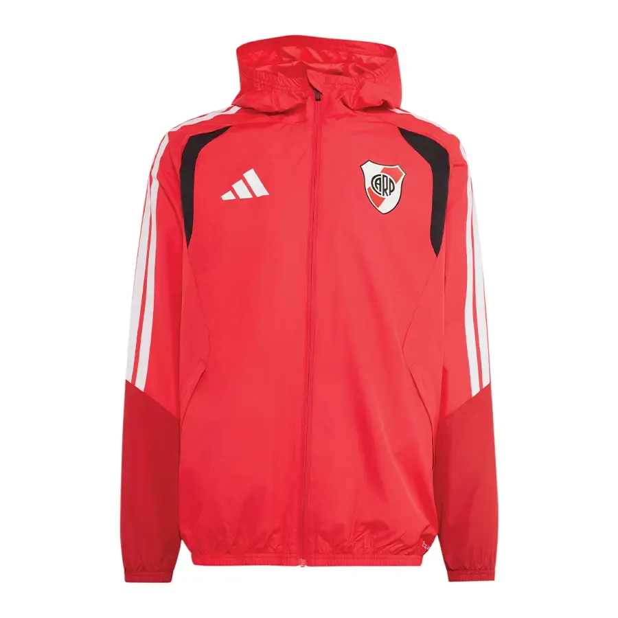 Imagen 2 de 5 de Campera adidas All-Weather Tiro 26 Competition River Plate 26/27-ROJO