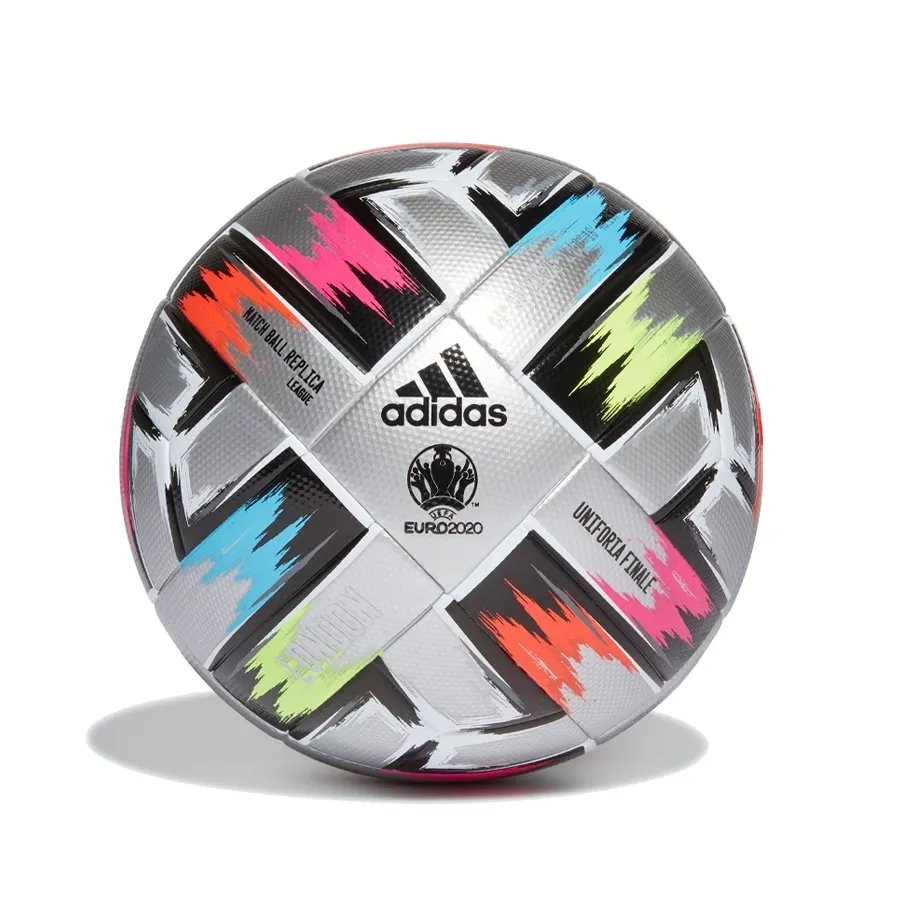 Imagen 3 de 5 de Pelota adidas Uniforia Finale League-PLATA/NEGRO/MULTICOLOR