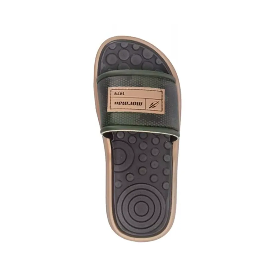 Imagen 1 de 2 de Sandalias Mormaii Quiver Pro Slide kids-BEIGE/VERDE/NEGRO