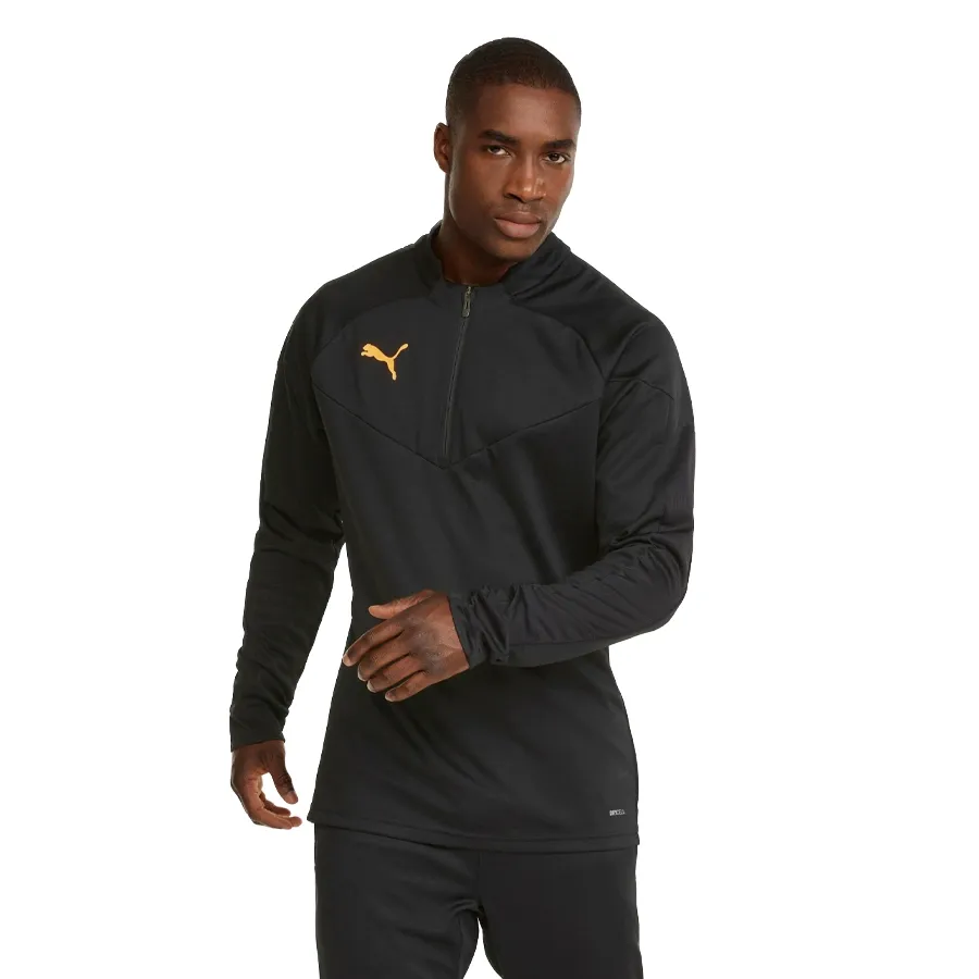 Imagen 2 de 3 de Buzo Puma Individual Final 1/4 Zip-NEGRO/DORADO