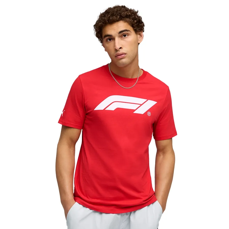Imagen 0 de 4 de Remera Puma F1 Essentials Logo-ROJO/BLANCO