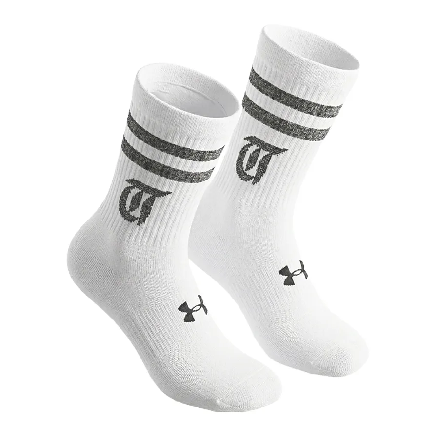 Imagen 0 de 3 de Medias Under Armour Essentials Tini-BLANCO