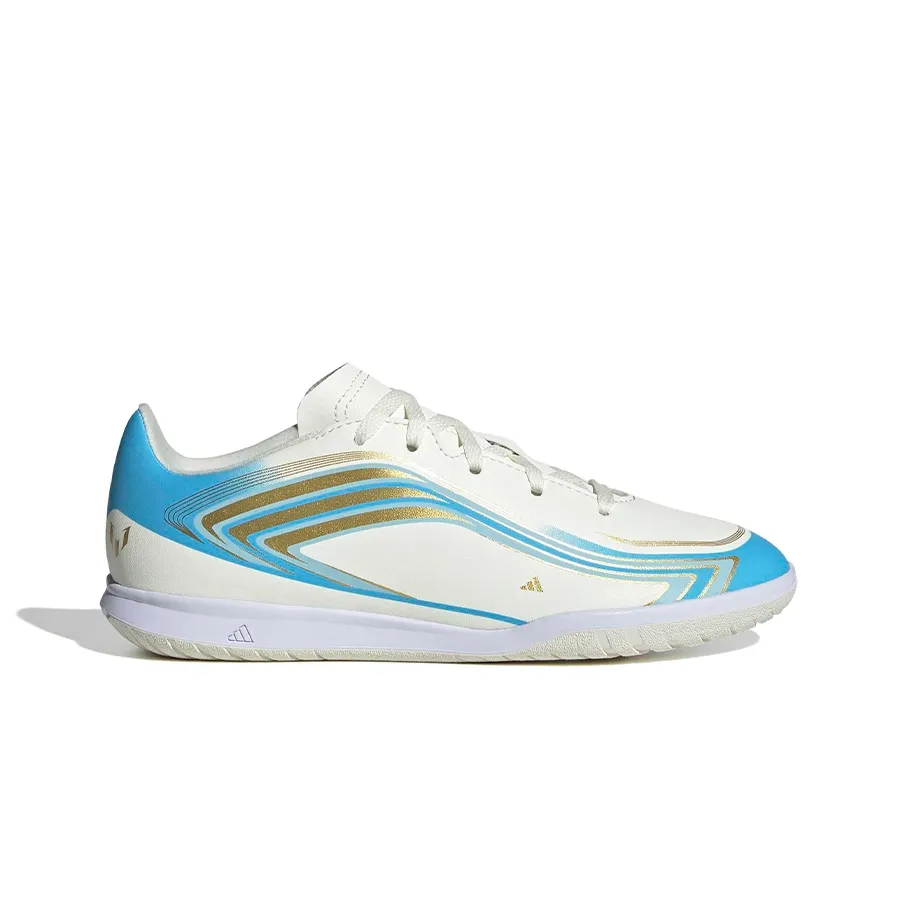 Imagen 0 de 7 de Botines adidas F50 Messi Club In-BLANCO/CELESTE/DORADO