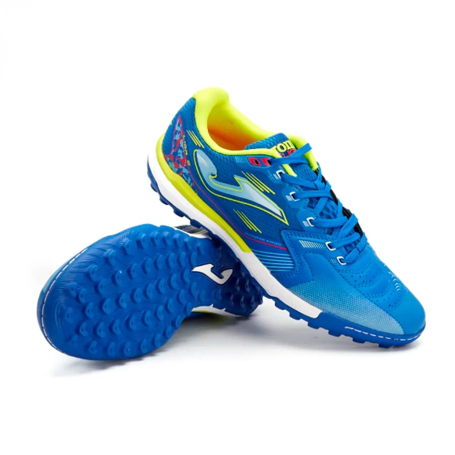 Imagen 3 de 7 de Botines Joma Liga 5 Tf-AZUL FRANCIA/AMARILLO FLUOR/ROJO