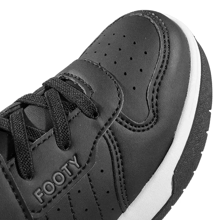Imagen 4 de 5 de Zapatillas Footy Escolar-NEGRO/BLANCO