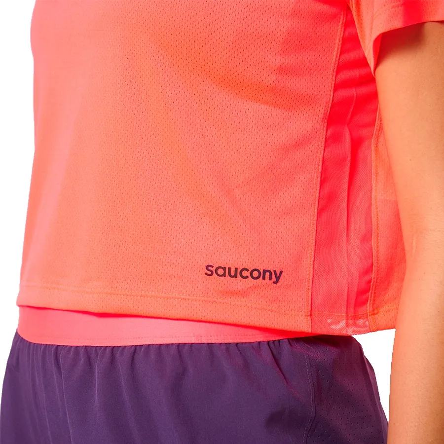 Imagen 2 de 3 de Remera Saucony Eelevate Short Sleeve-CORAL
