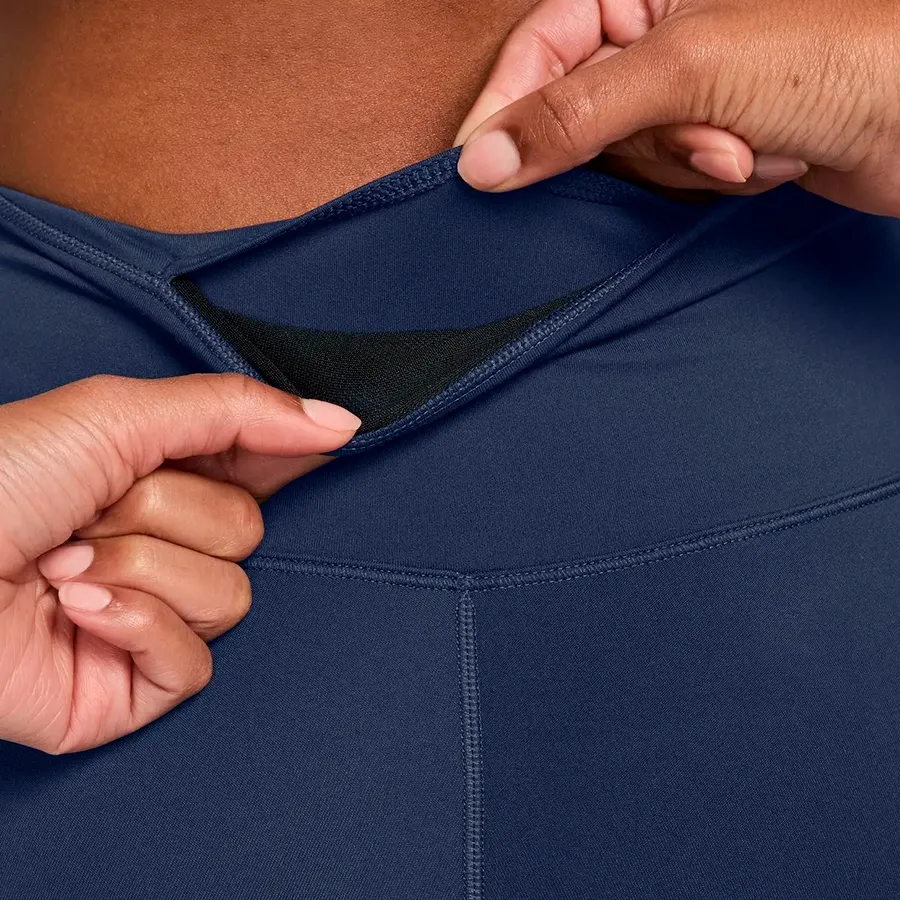 Imagen 2 de 3 de Calza Larga Nike One High-Waisted Crop-MARINO