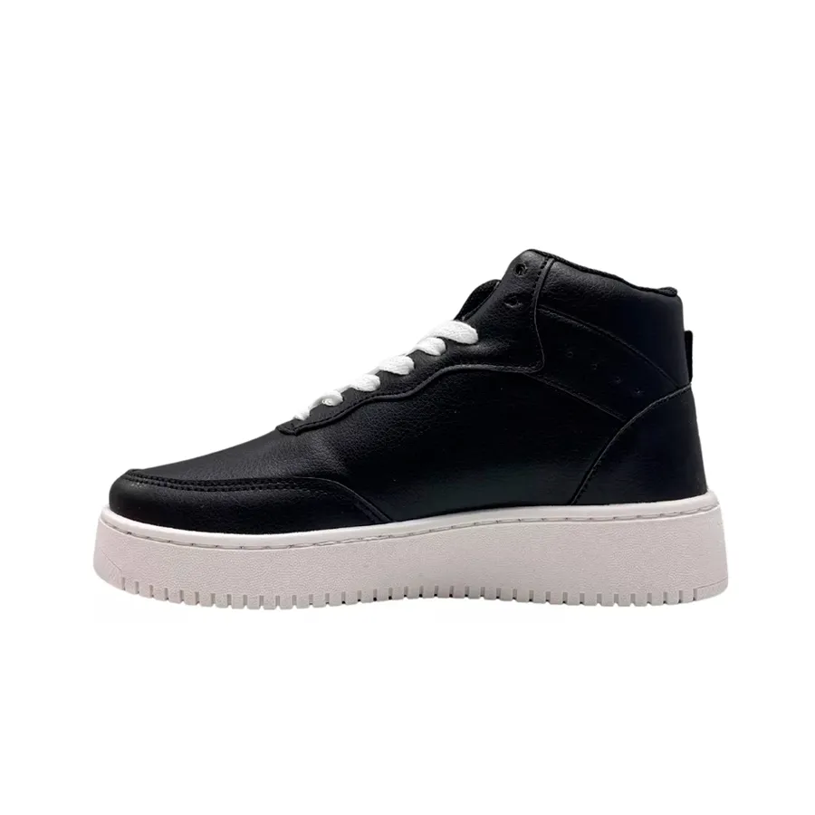 Imagen 2 de 7 de Zapatillas Kappa Logo Linate Mid Kids-NEGRO