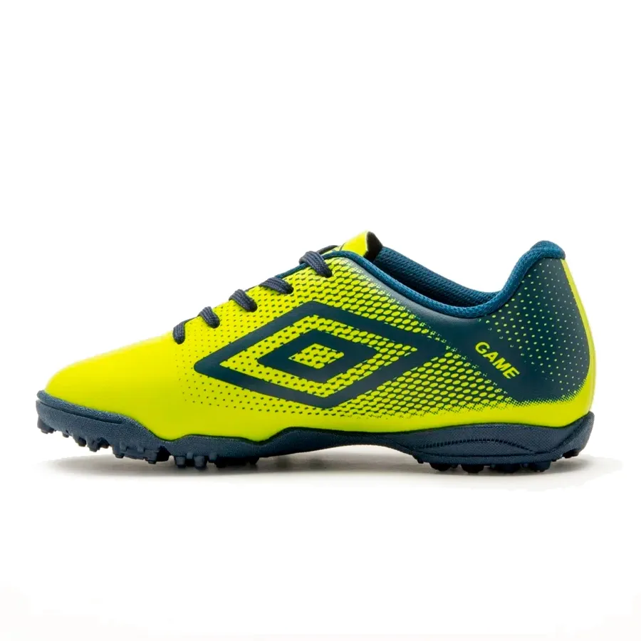 Imagen 1 de 5 de Botines Umbro Sintético Game Jr-VERDE/MARINO