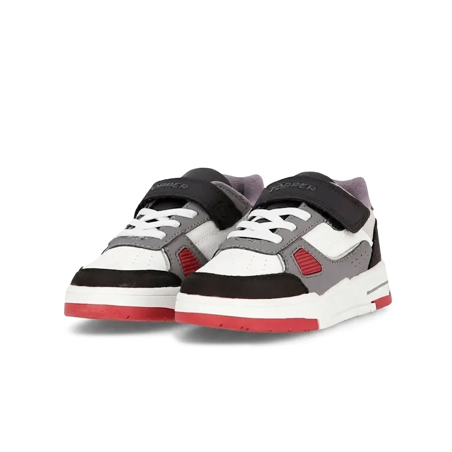 Imagen 1 de 5 de Zapatillas Topper Quarter Kids-BLANCO/NEGRO/GRIS