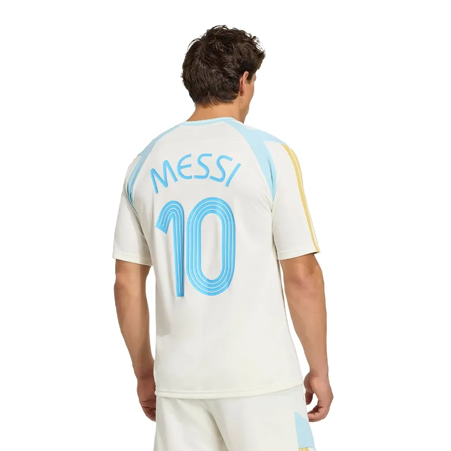 Imagen 1 de 7 de Camiseta adidas Messi House Of Tiro-BLANCO/CELESTE/DORADO