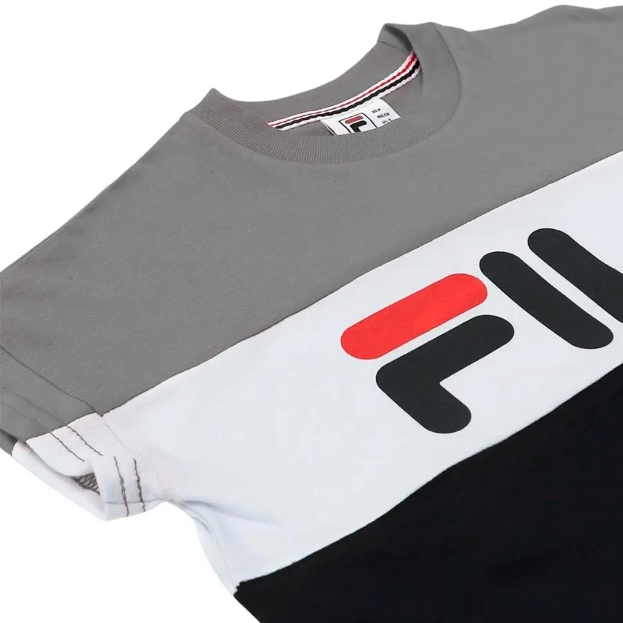 Imagen 2 de 3 de Remera Fila Maya II-GRIS/BLANCO/NEGRO