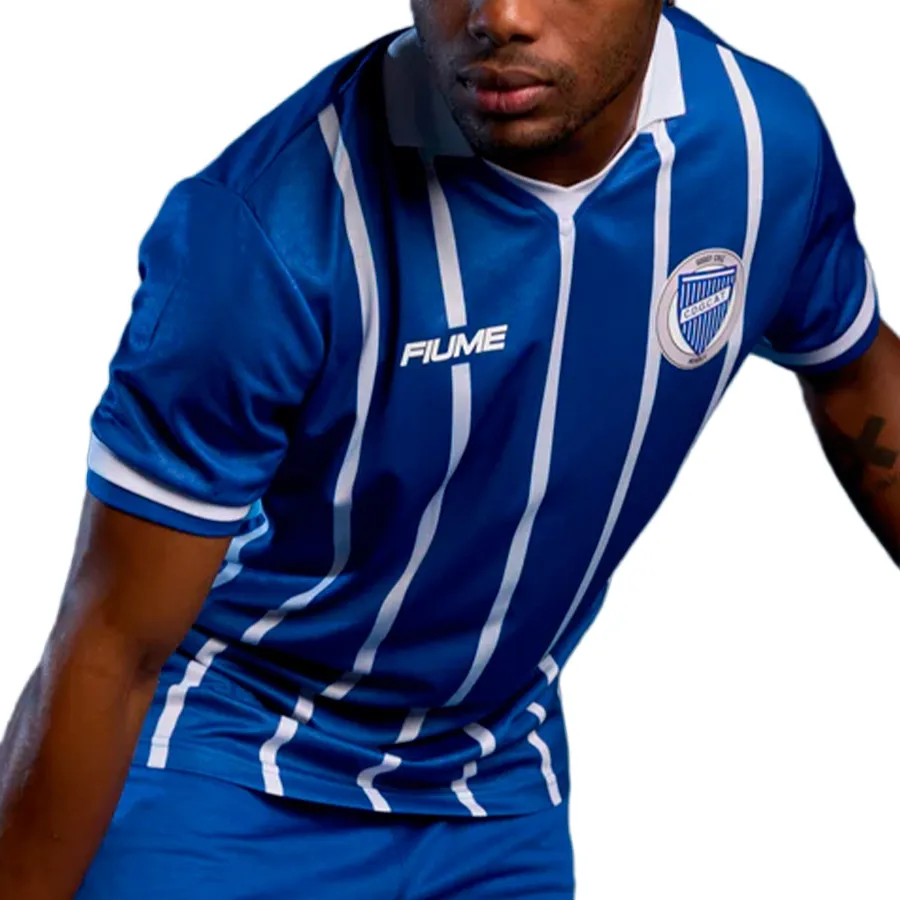 Imagen 3 de 5 de Camiseta Fiume Sport Godoy Cruz 2026-AZUL/BLANCO