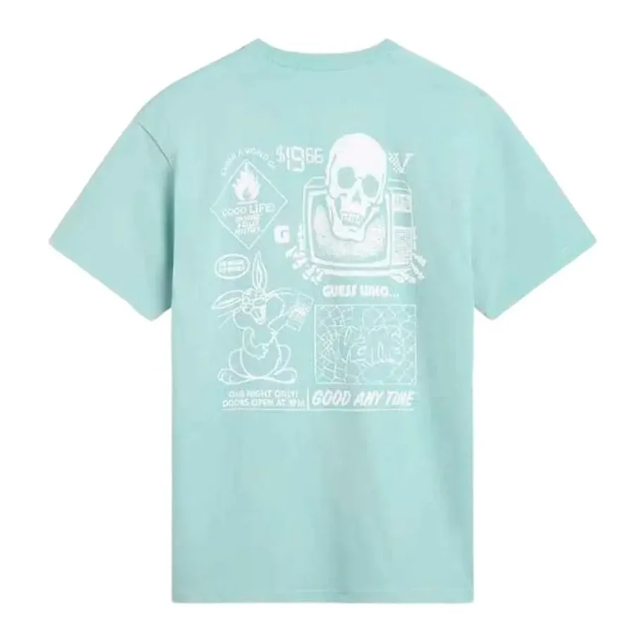 Imagen 2 de 3 de Remera Vans Crazzy Eddy-CELESTE/BLANCO