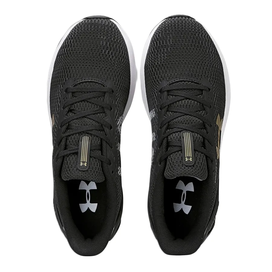 Imagen 3 de 5 de Zapatillas Under Armour Charged Prompt Se-NEGRO/DORADO