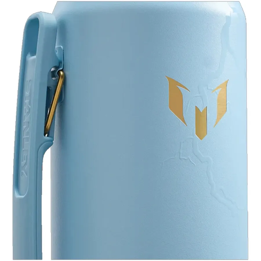 Imagen 2 de 5 de Termo Mate System 1.2 Lt. Messi x Stanley 1913-CELESTE/DORADO