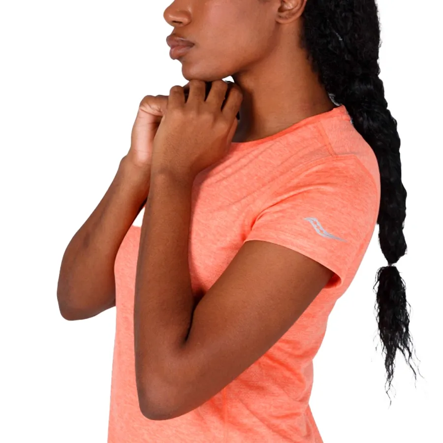 Imagen 1 de 4 de Remera Saucony Stopwatch Short Sleeve-CORAL