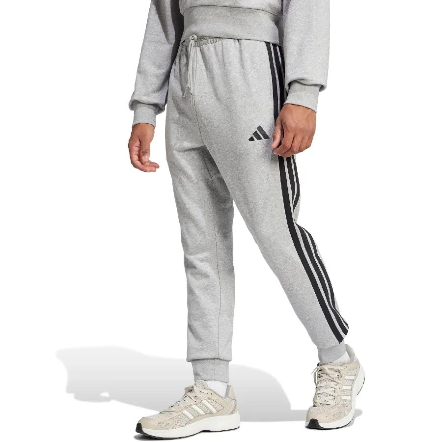 Imagen 0 de 6 de Pantalón adidas Essentials French Terry 3 Tiras-GRIS/NEGRO