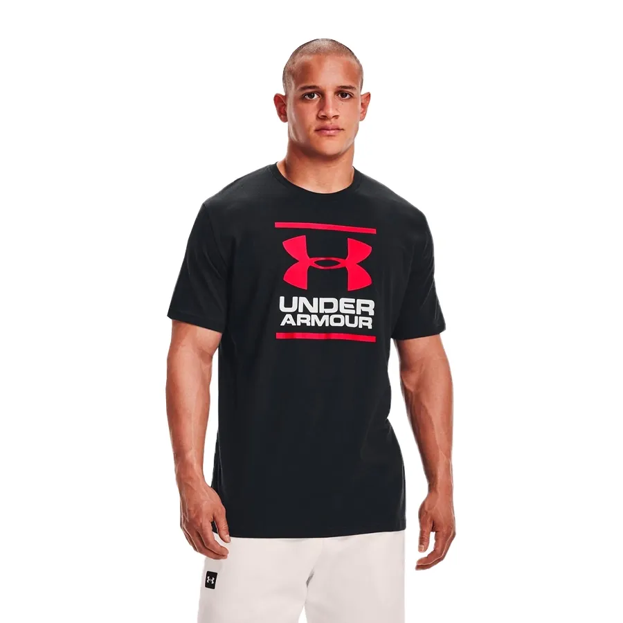 Imagen 2 de 5 de Remera Under Armour Gl Foundation-NEGRO/ROJO/BLANCO